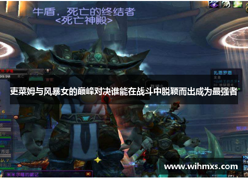吏菜姆与风暴女的巅峰对决谁能在战斗中脱颖而出成为最强者